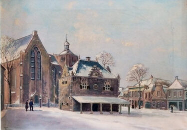 Foto bij het artikel: "Doeken Piet Schoen in vroegere stadhuis"